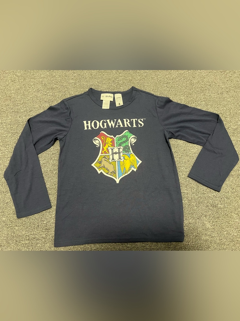 Warner Bros. Hogwarts Kid’s Blue Long Sleeve Tee